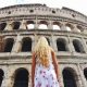 couples coordinates rome guide alex outside the colosseum in rome italy