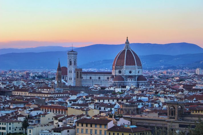 couples coordinates italy yoga retreat florence view from piazzale michelangelo