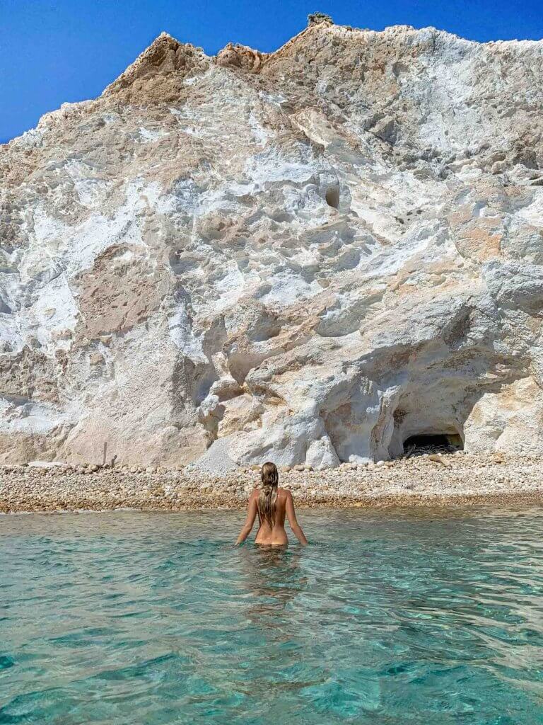 Milos nude beach