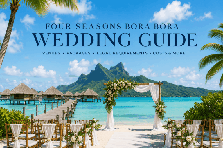 The best wedding destination in the world four seasons bora bora