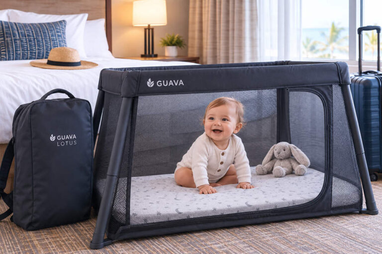 Guava lotus travel crib