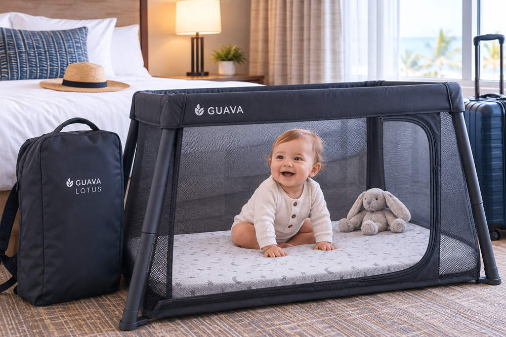 Guava lotus travel crib