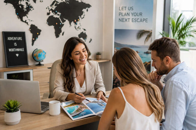 How do travel agents make money