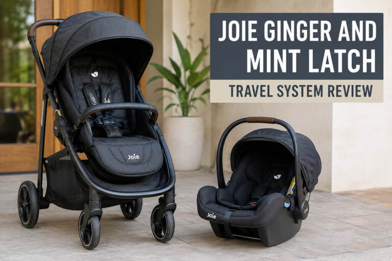 Joie ginger and mint latch travel system