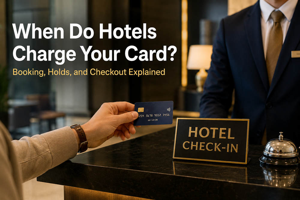 When do hotels charge your card