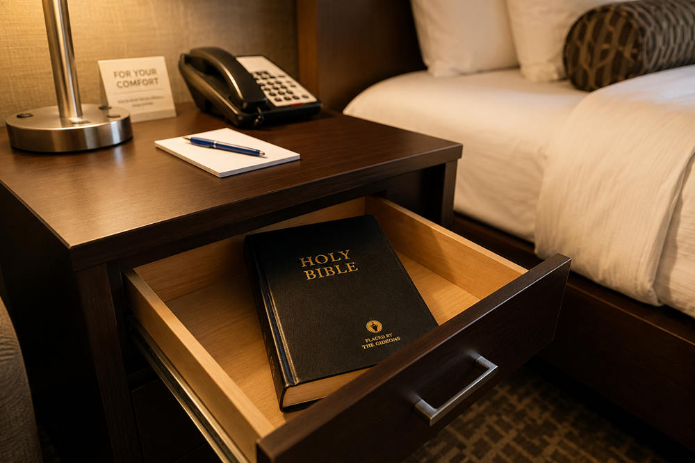 Why are there bibles in hotel rooms